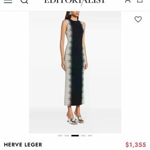 Herve Leger Ruby Gown